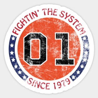 Dukes of Hazzard - Fightin' The System Since 1979 Vintage (01 General Lee) Sticker